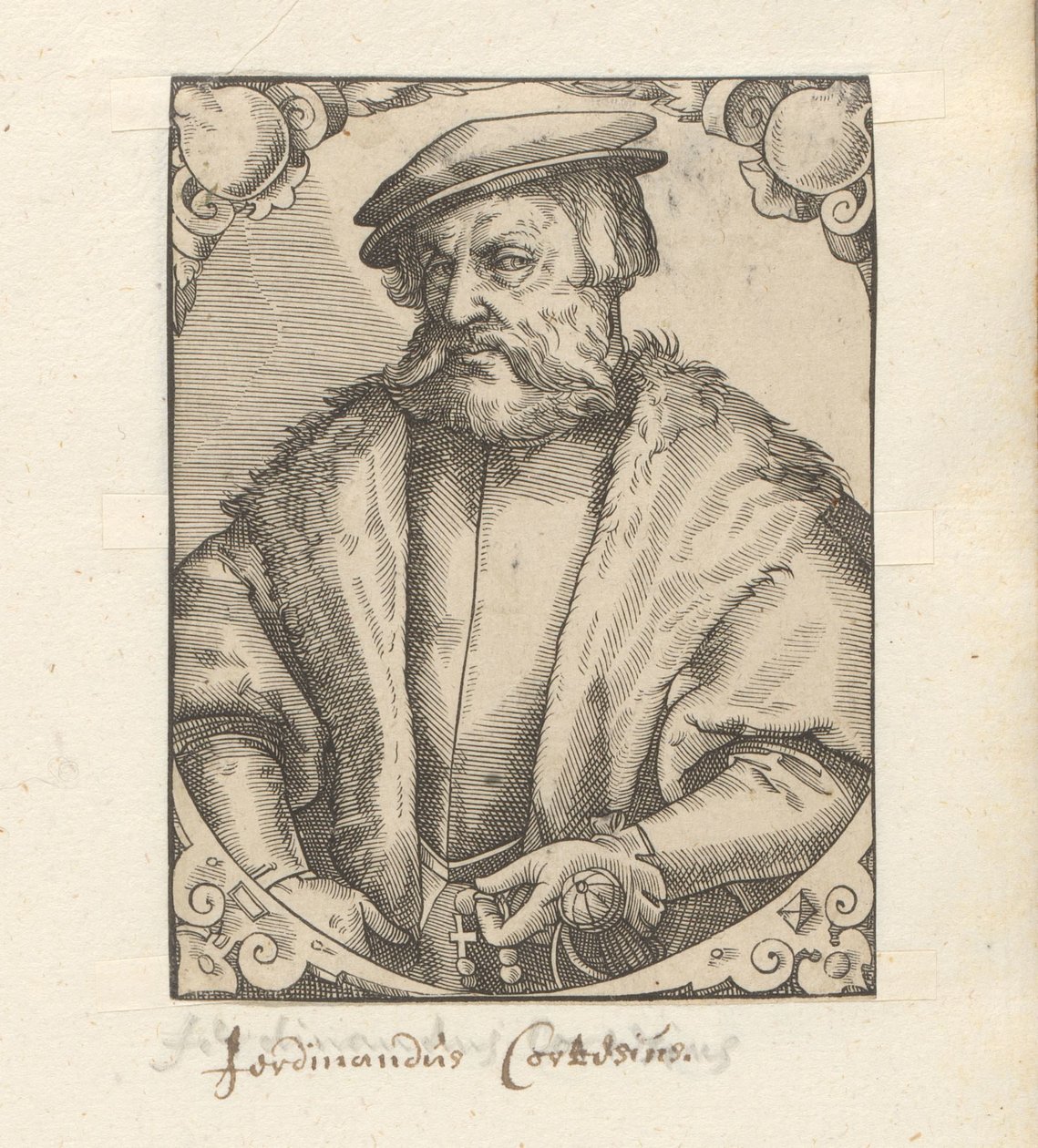 Portrett av Hernán Cortés av Anonymous