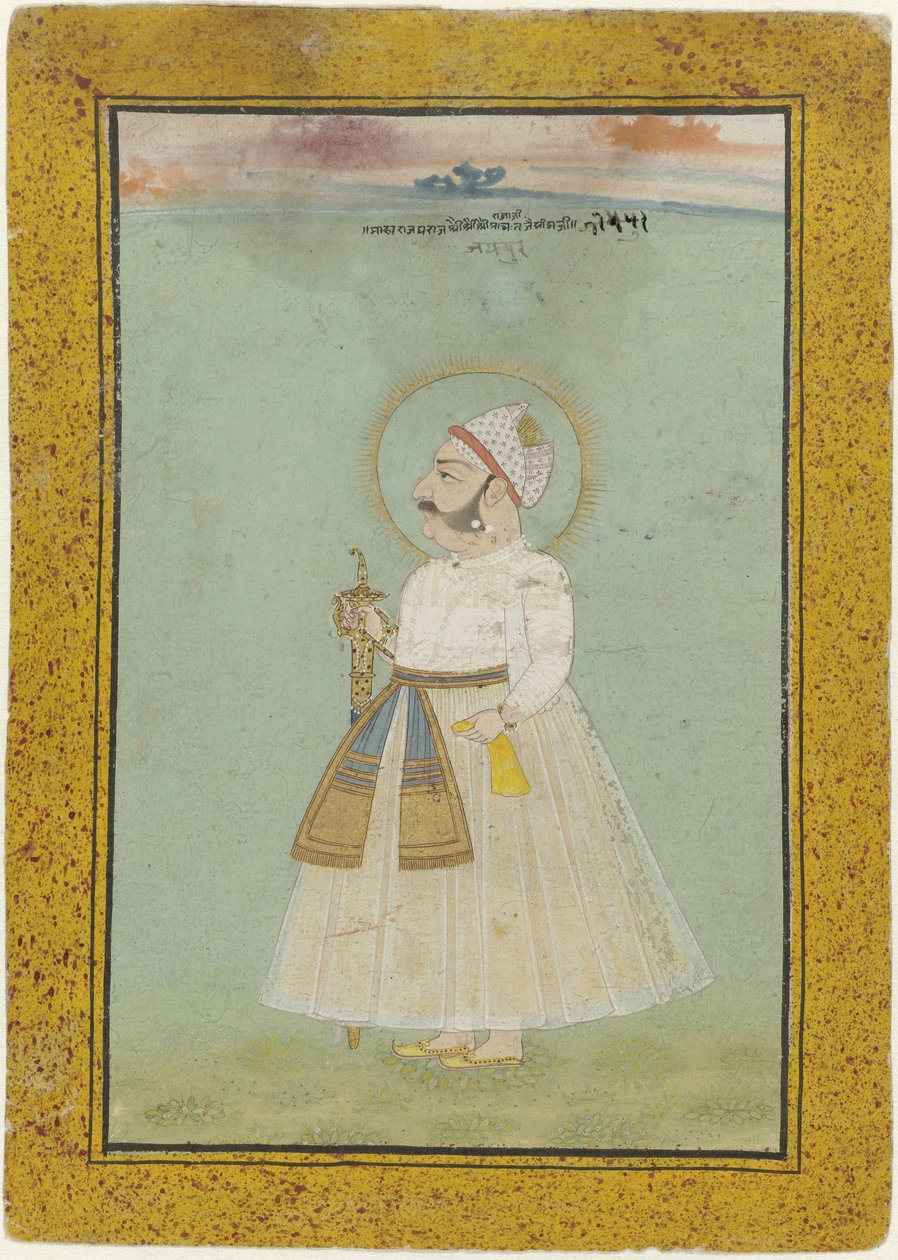 Portrett av Jaisingh, grunnlegger av Jaipur av Anonymous