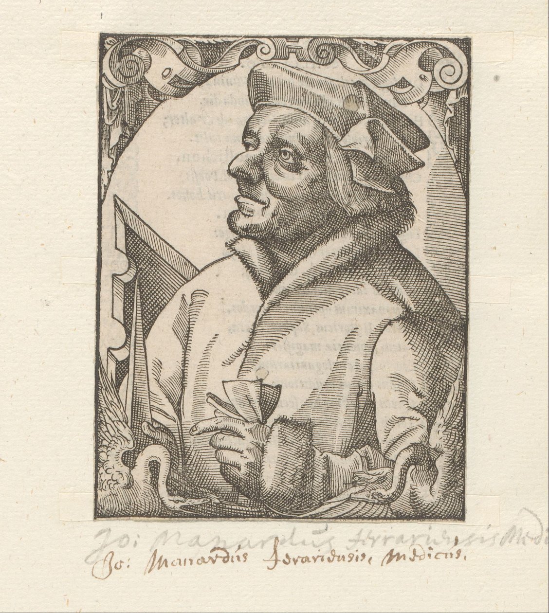 Portrett av Johannes Manardi av Anonymous