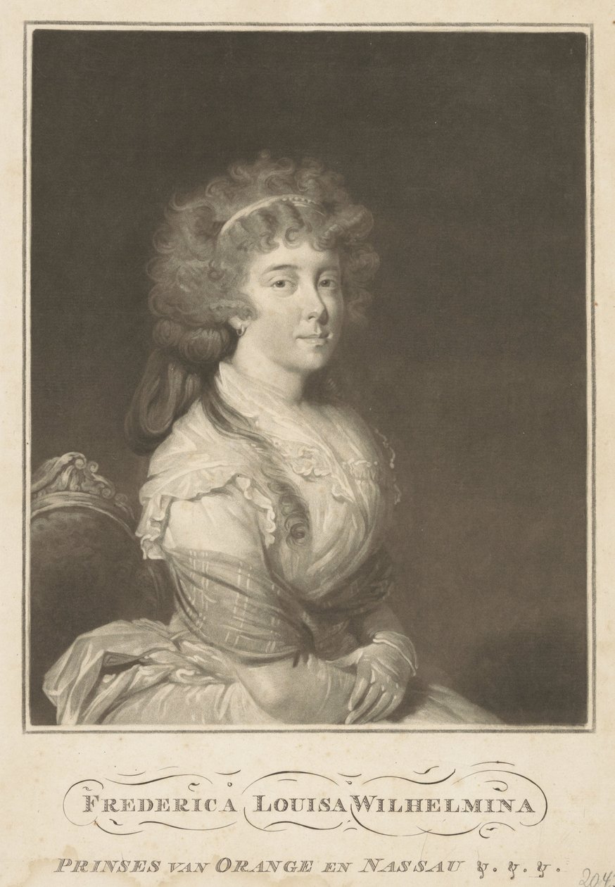 Portrett av Louise, prinsesse av Orange-Nassau av Anonymous