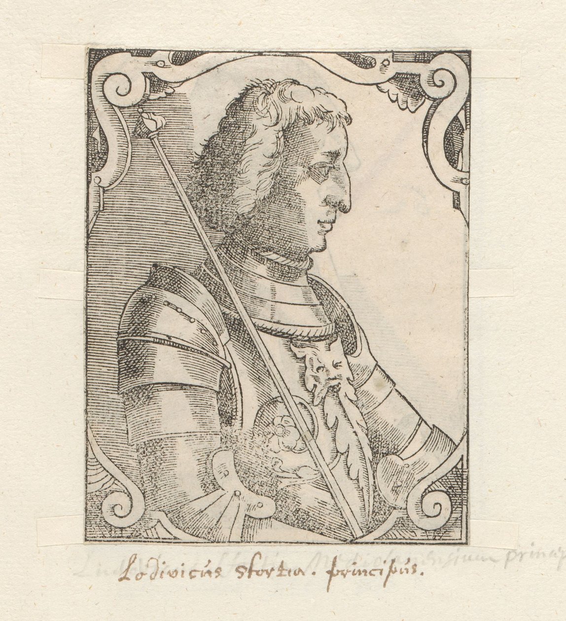 Portrett van Ludovico Sforza av Anonymous