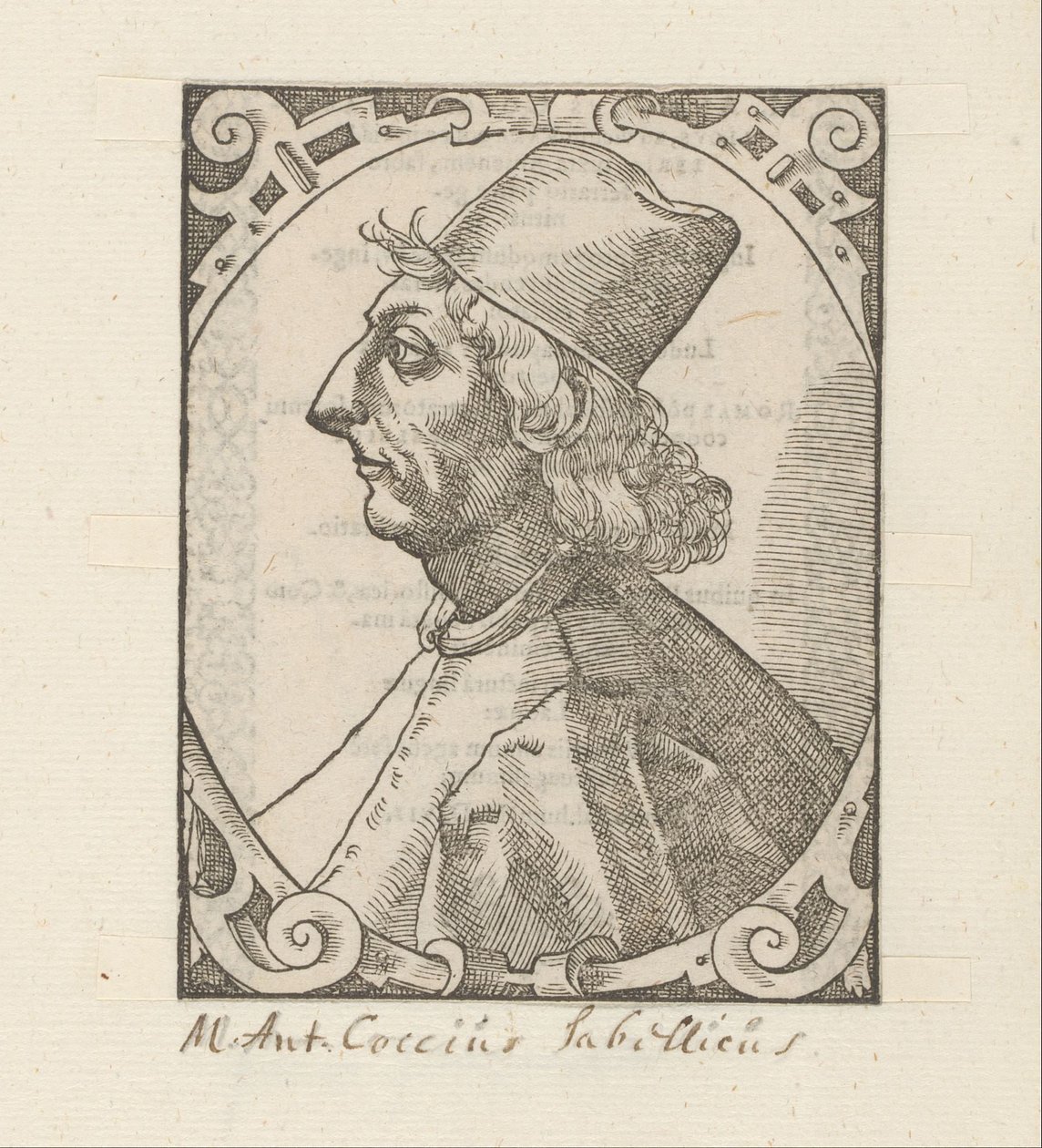 Portrett av Marcus Antonius Coccius Sabellicus av Anonymous