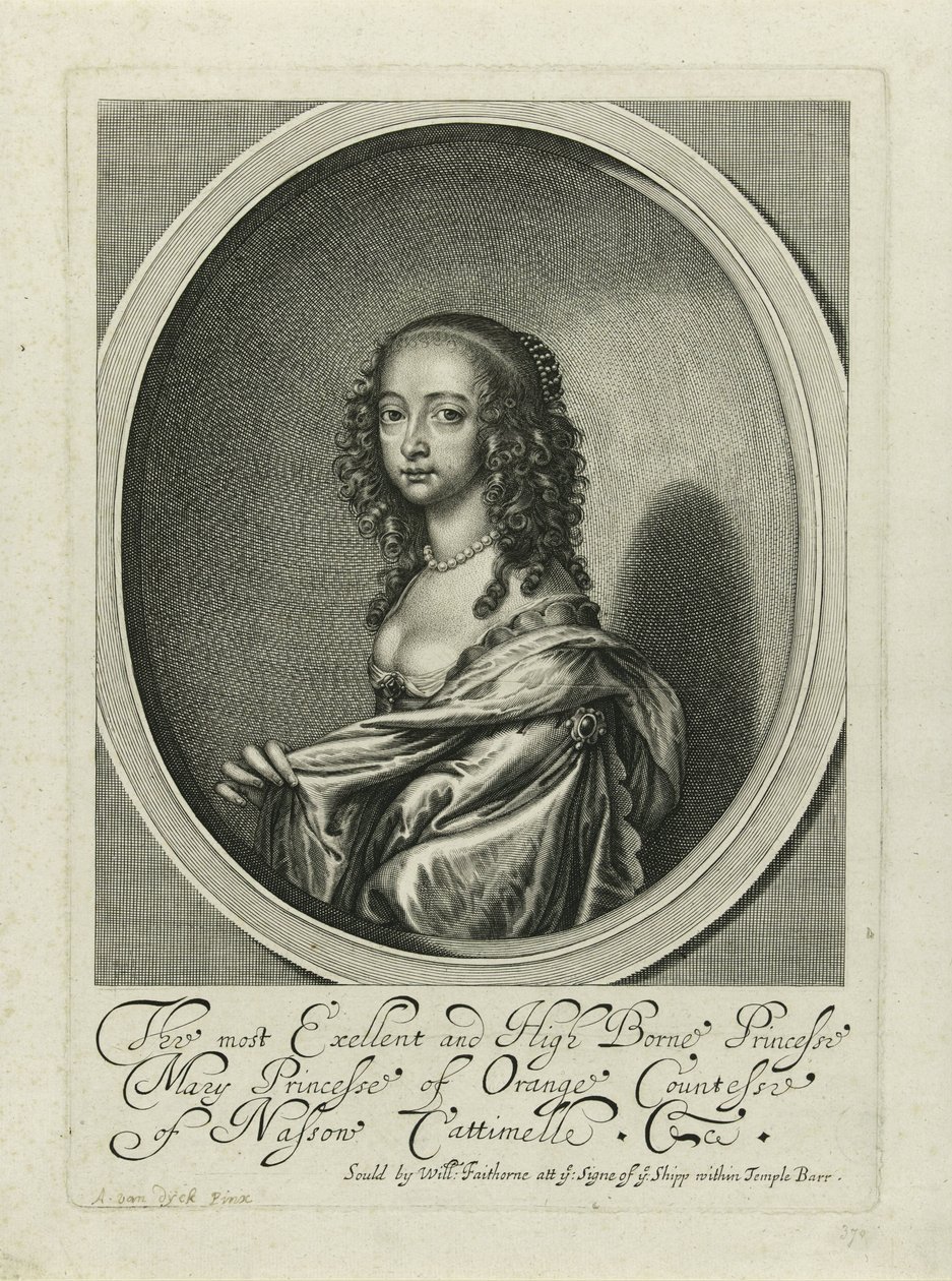 Portrett av Maria Henrietta Stuart av Anonymous