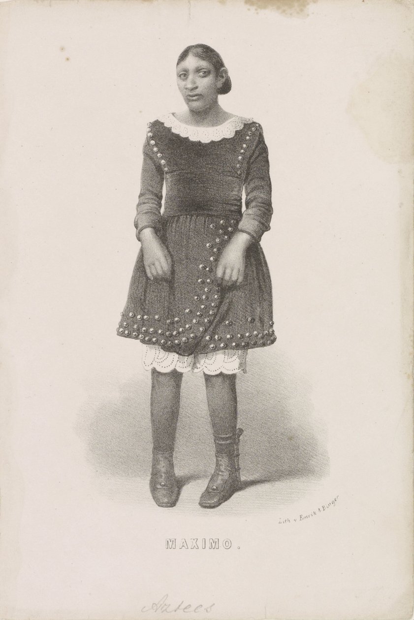 Portret van Máximo, 1857 Maximo (tittel på objekt) av Anonymous