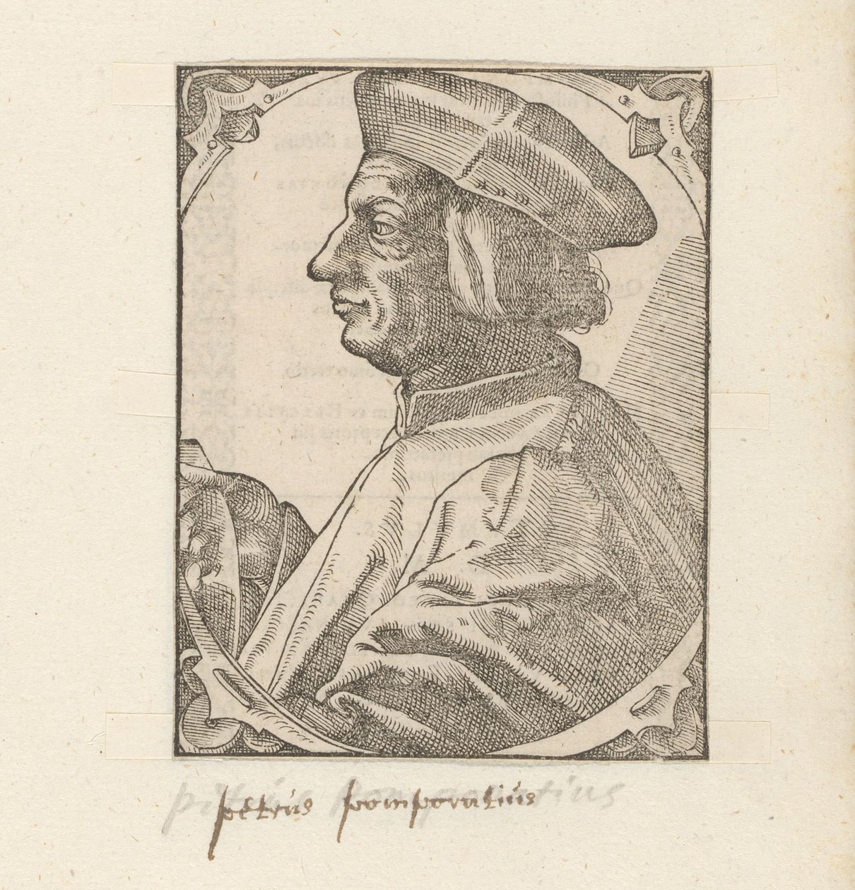 Portrett av Pietro Pomponazzi av Anonymous