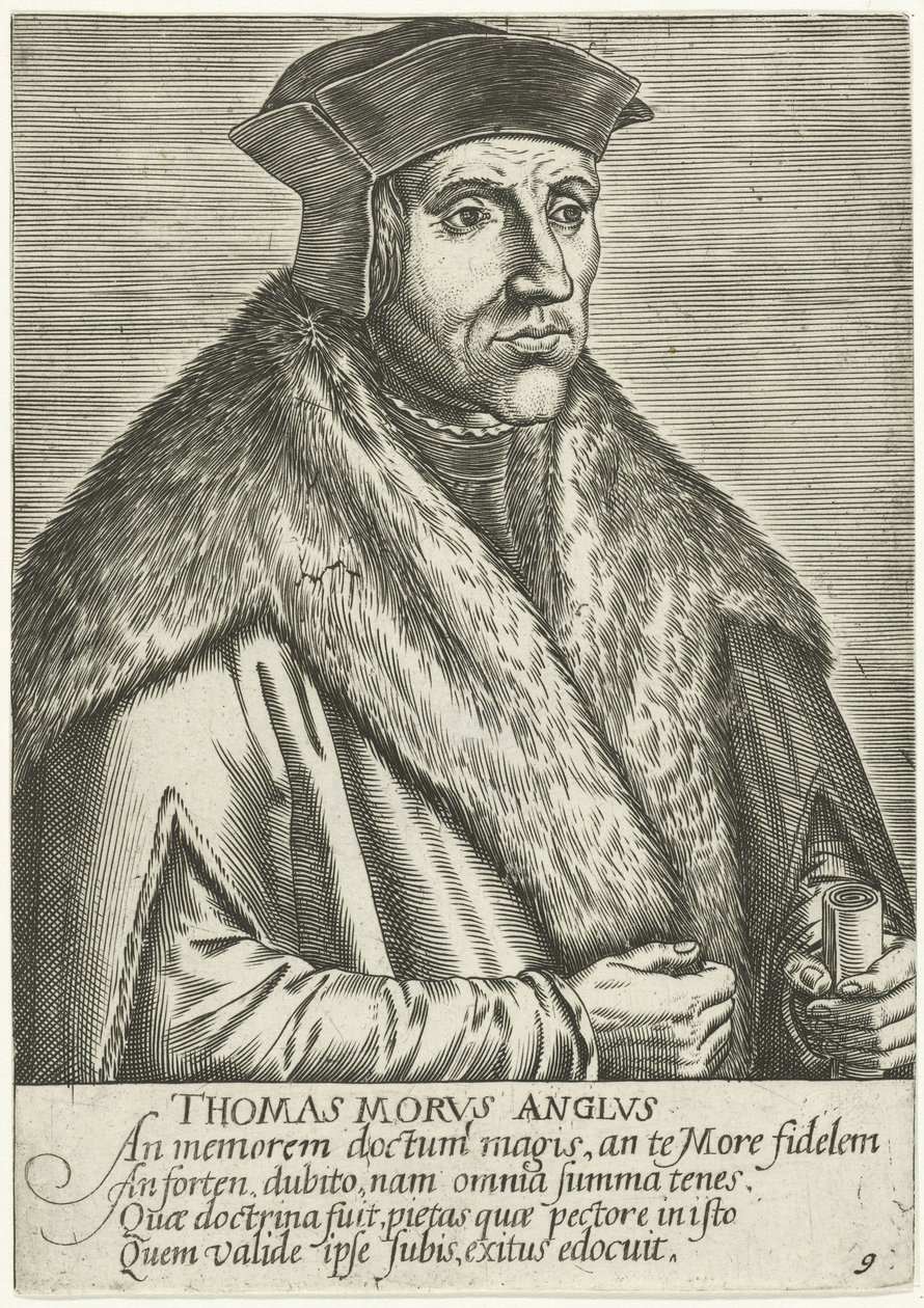 Portrett av Thomas More Thomas Morvs Anglvs (tittel på objekt) av Anonymous