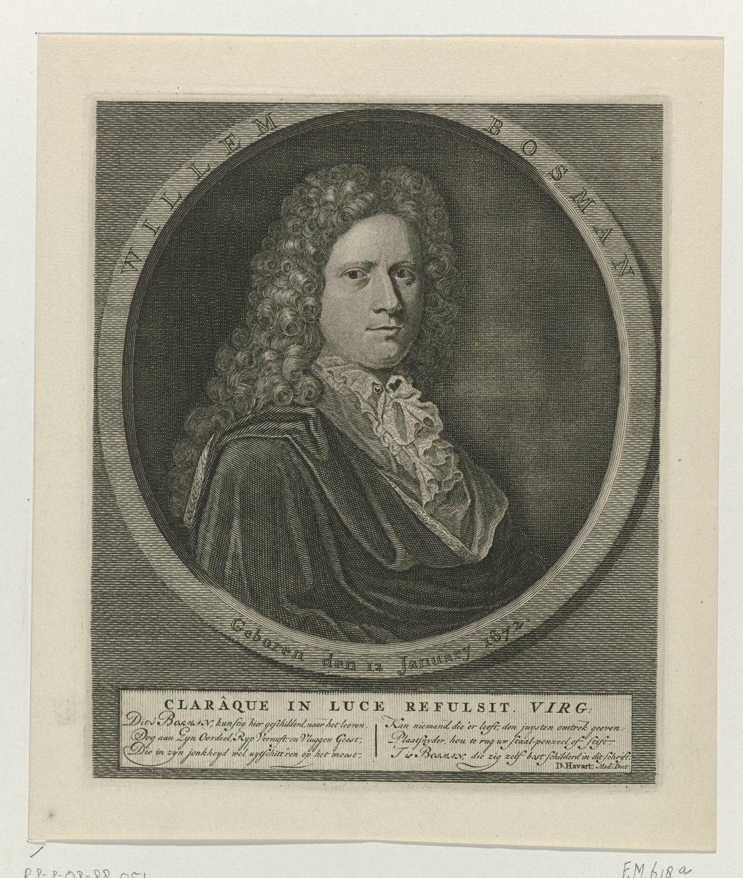 Portrett av Willem Bosman av Anonymous