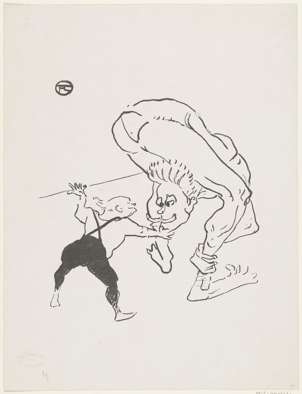 Portrett av brødrene Marco på Cabaret Folies-Bergère Aux Folies-Bergère Brothers Marco Scene Cirque av Anonymous