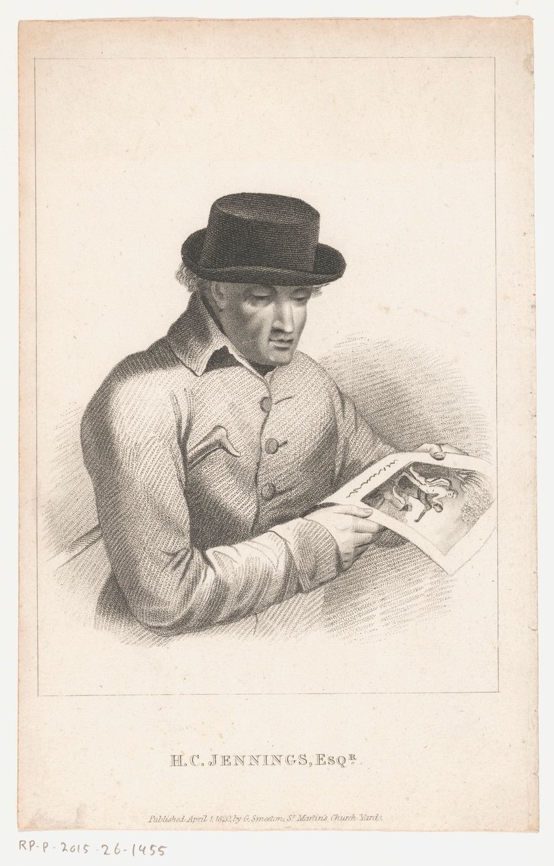 Portrett av samleren Henry Constantine Jennings H.C. Jennings, Esq.r (tittel på objekt) av Anonymous