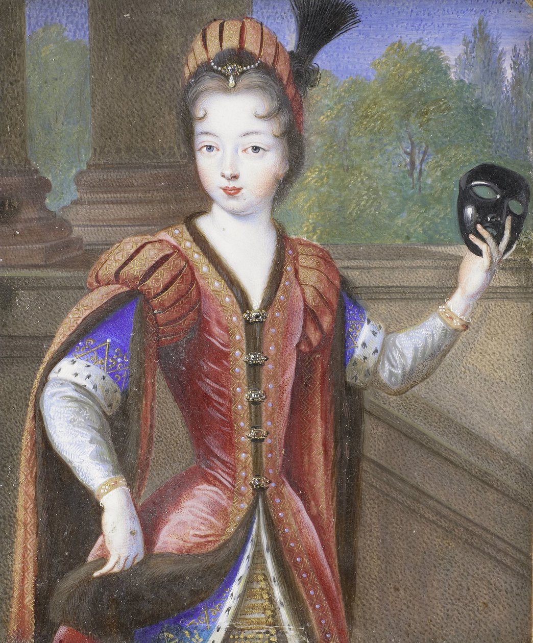 Portrett av en ung kvinne, muligens Marguerite av Valois (1553-1615), datter av Henry II av Anonymous