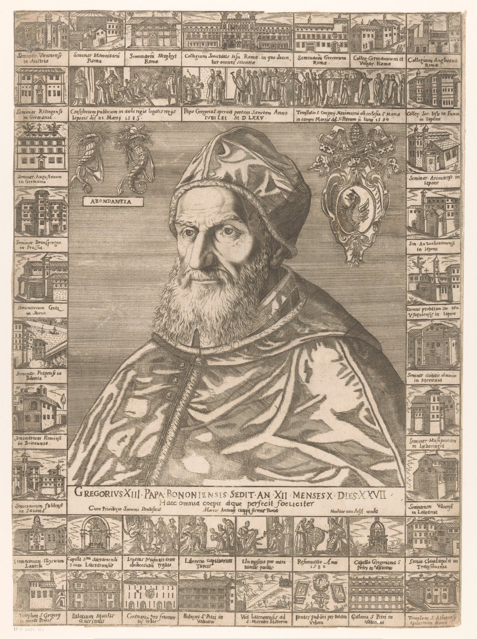 Portrett van paus Gregorius XIII av Anonymous