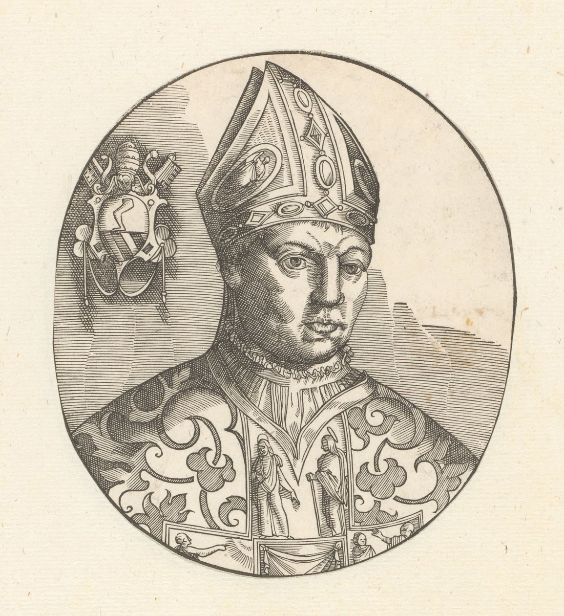 Portrett av pave Johannes XXI av Anonymous