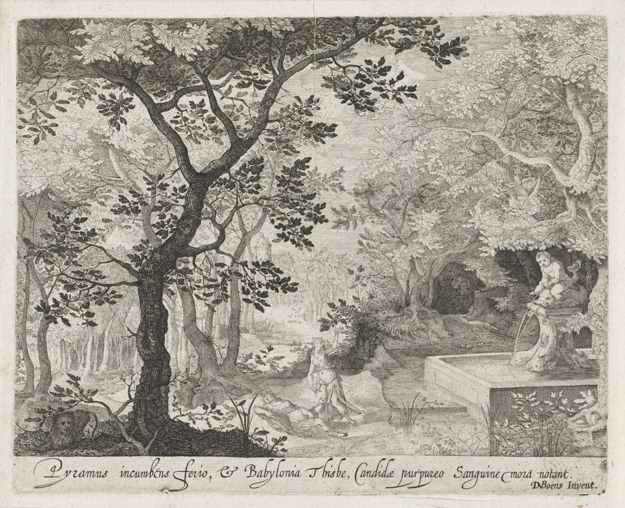Pyramus og Thisbe Scener fra Ovids Metamorphoses (serietittel) av Anonymous