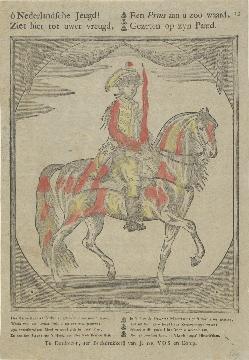 Ridesportrett av William V, Prince of Orange-Nassau av Anonymous
