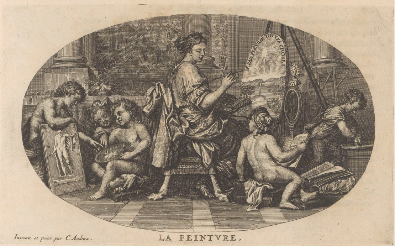 Schilderkunst Maleri (tittel på objekt) Cabinet of Fine Arts, eller samling av de vakreste trykk, gravert etter originalmaleriene (...) (serietittel) av Anonymous