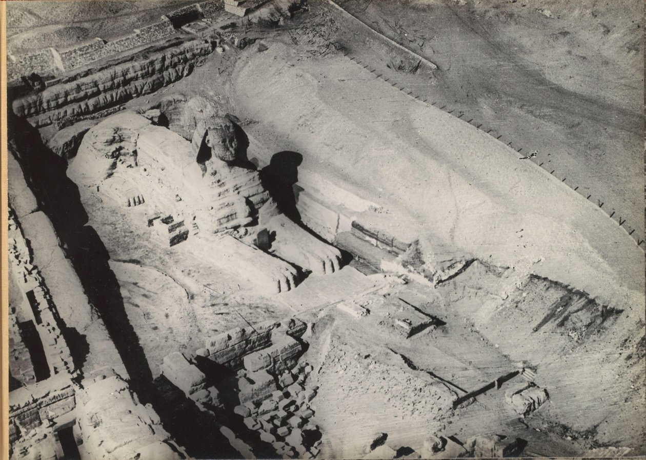 Great Sphinx of Giza, sett fra luften av Anonymous