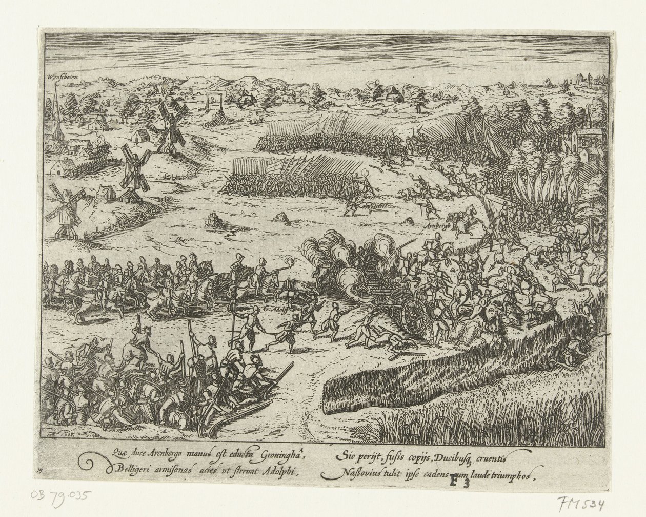 Slaget ved Heiligerlee, 1568 av Anonymous