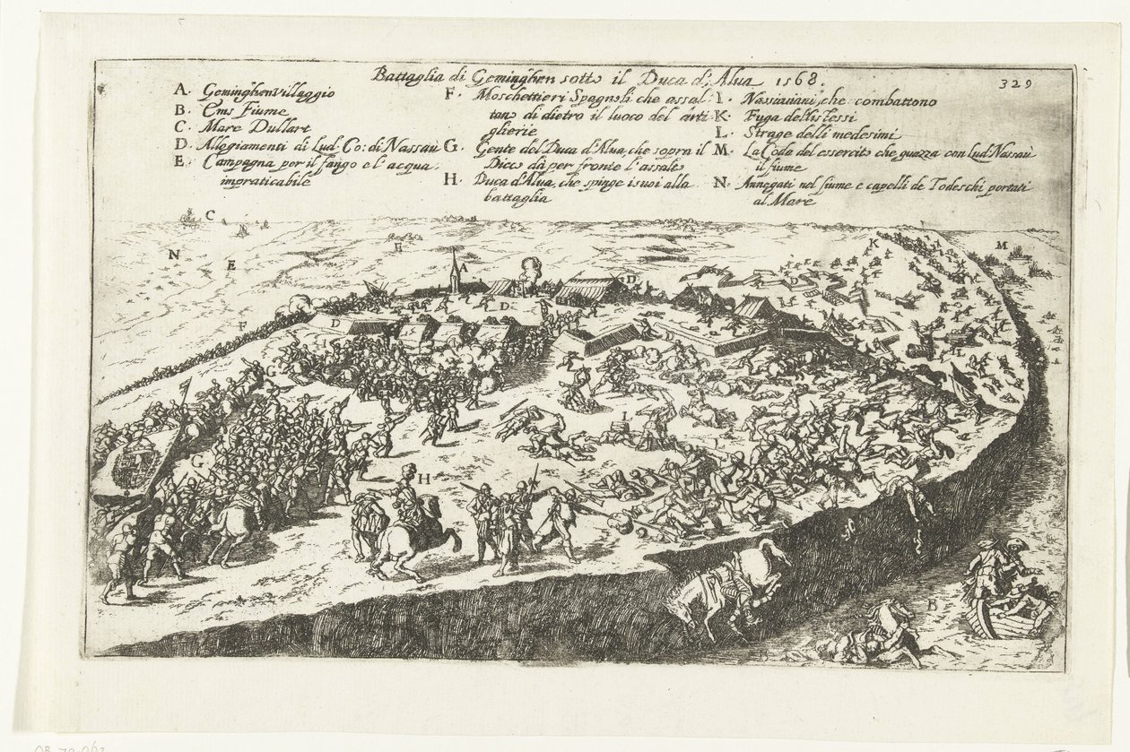 Slaget ved Jemmingen, 1568 Battaglia di Geminghen sotto il Duca d