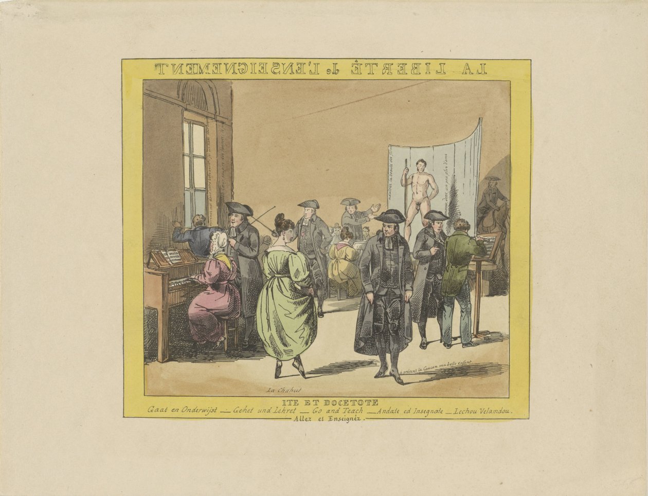 Tegneserie om utdanningsfriheten, 1828 La liberté de l