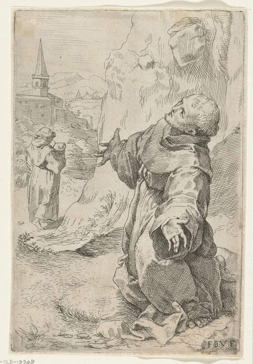 Stigmatisering av Saint Francis av Anonymous