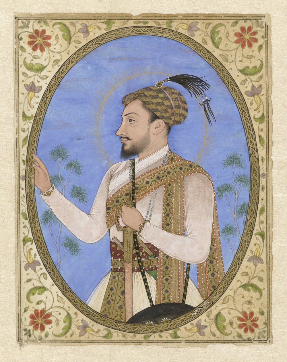 Sultan Mohammed Adil Shah Portretminiatuur van Sultan Muhammad Adil Shah van Bijapur   1395840   no       norwegian Successfully Translated  Original: Experientia, from Prosopographia, ca. 1585-90., ca. 1585-90. Translat: Experientia, from Prosopographia,  av Anonymous