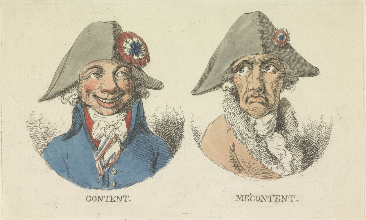 Fornøyd og misfornøyd, 1795 Innhold / Me