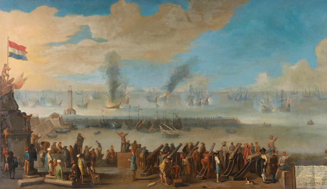 Slaget ved Livorno (14. mars 1653) av Anonymous
