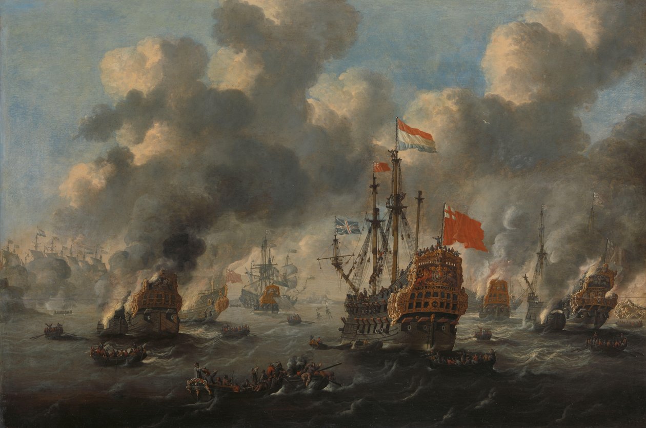 Det nederlandske angrepet på Medway, 1667 av Anonymous