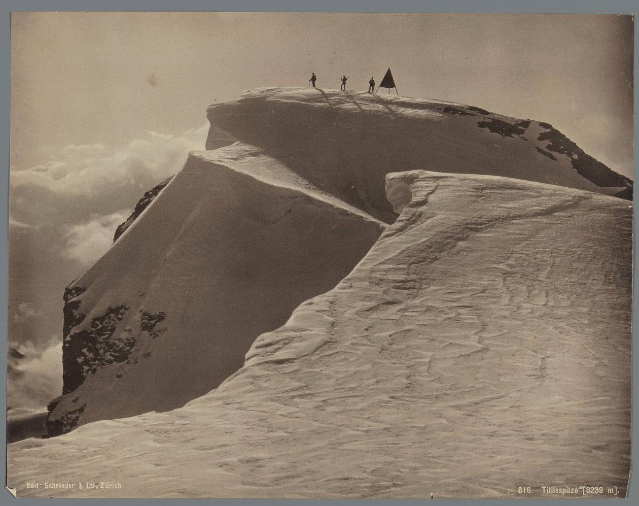 Toppen av Titlis nær Engelberg i Sveits Titlisspitze [3239 m] (tittel på objekt) av Anonymous