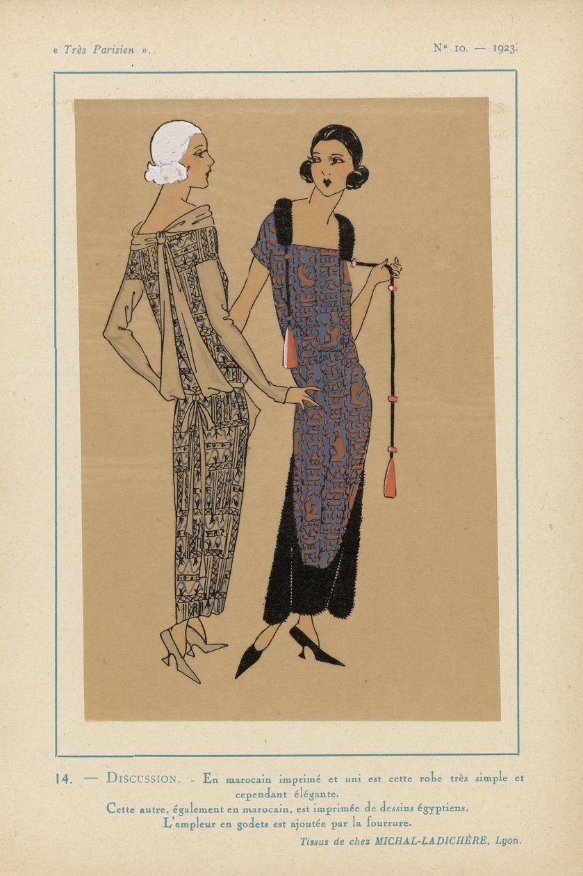Meget parisisk, 1923, nr. 10: 14.- DISKUSJON. - På trykt marokkansk... av Anonymous