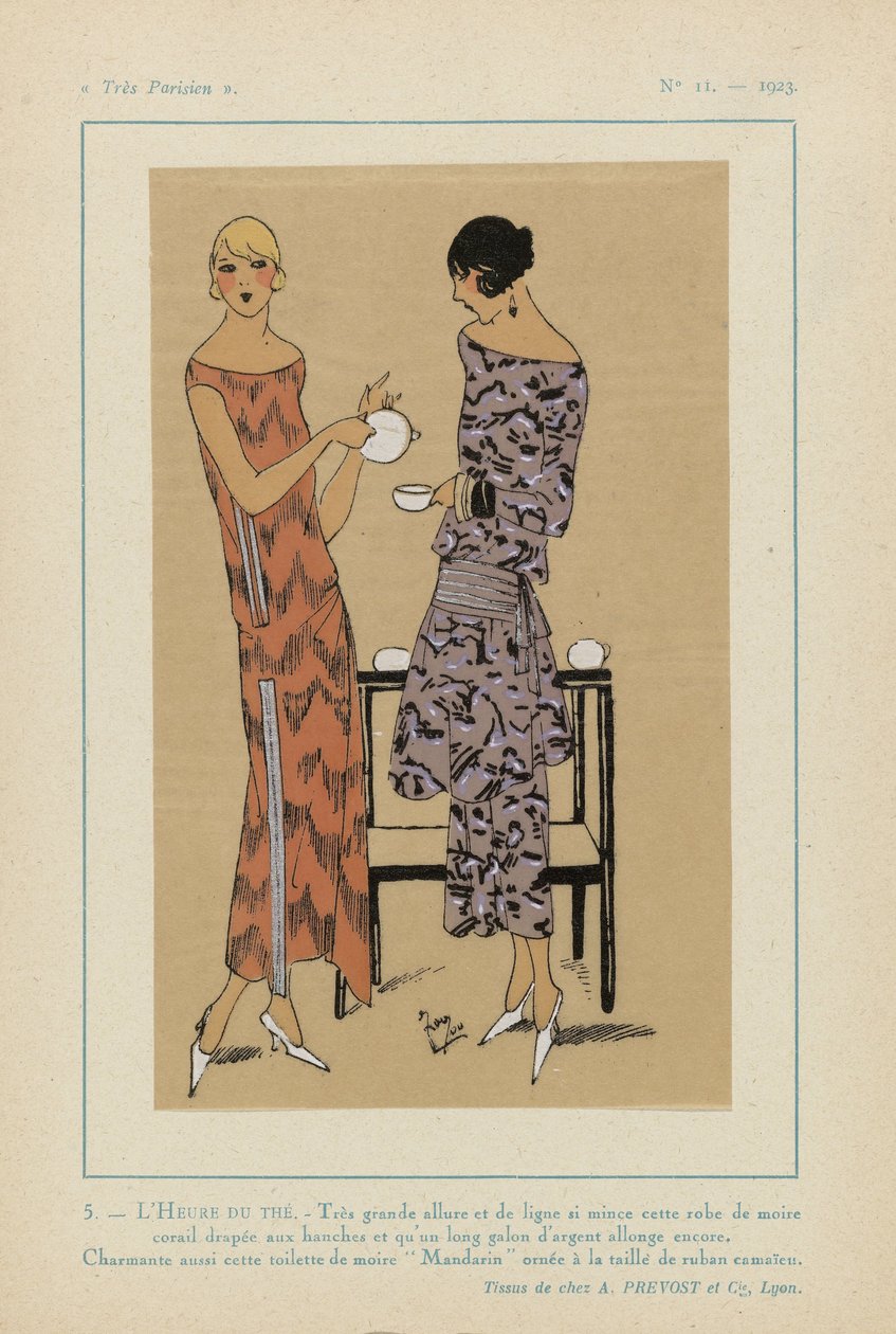 Veldig parisisk, 1923, nr. 11: 5. - TE-TIDEN. - Flott ut... av Anonymous