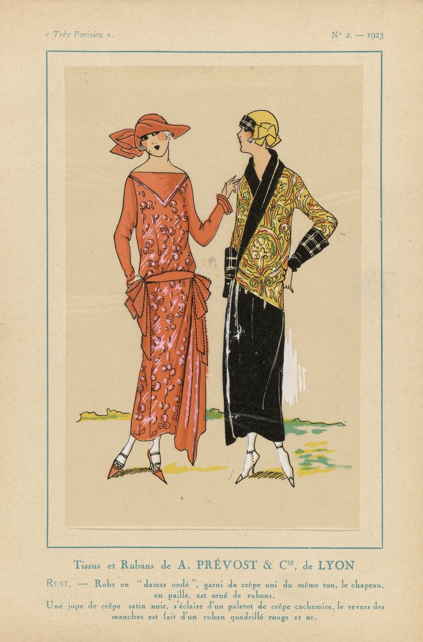 Very Parisian, 1923, nr. 2: Fabrics and Ribbons av A. PRÉVOST & CIE ... av Anonymous