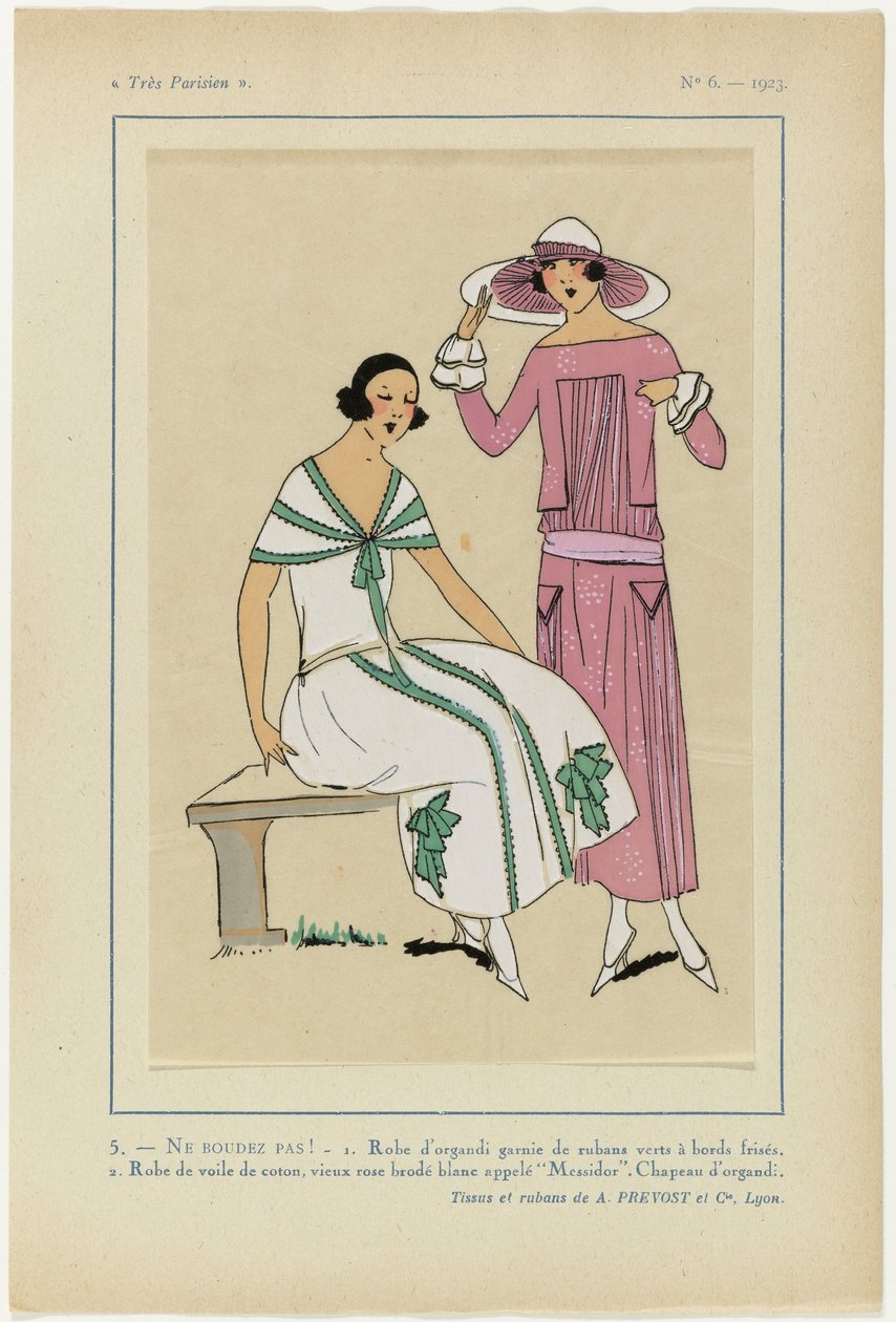 Very Parisian, 1923, No 6: 5.- DON'T SOUL! - 1. Organdy kjole... av Anonymous