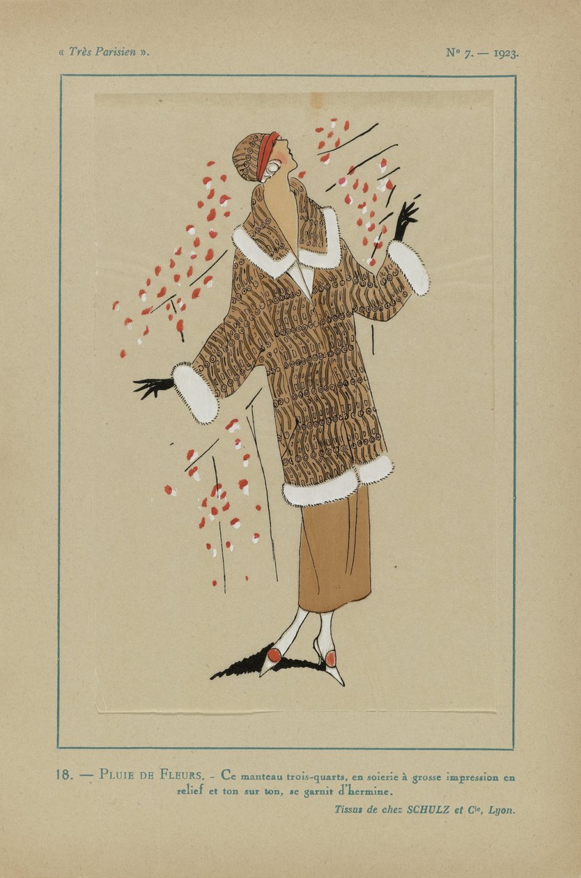 Veldig parisisk, 1923, nr. 7: 18.- BLOMSTEREGN. / Dette trekvart strøket... av Anonymous