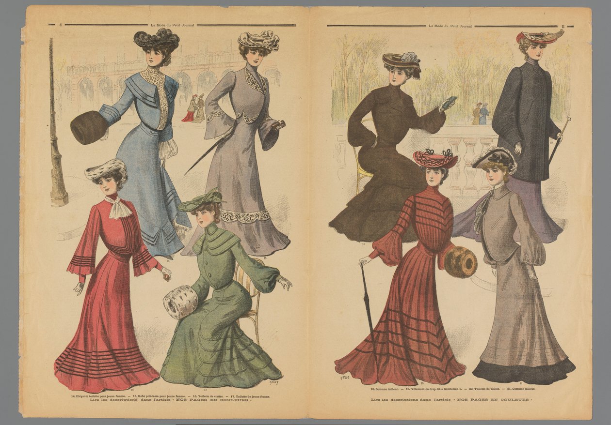 To sider fra La Mode du Petit Journal, 10. november 1902 av Anonymous