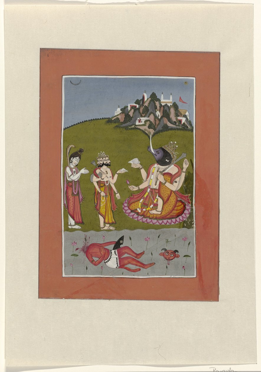 Varaha (inkarnasjon av Vishnu som villsvin) Avatars of Vishnu (serietittel) av Anonymous