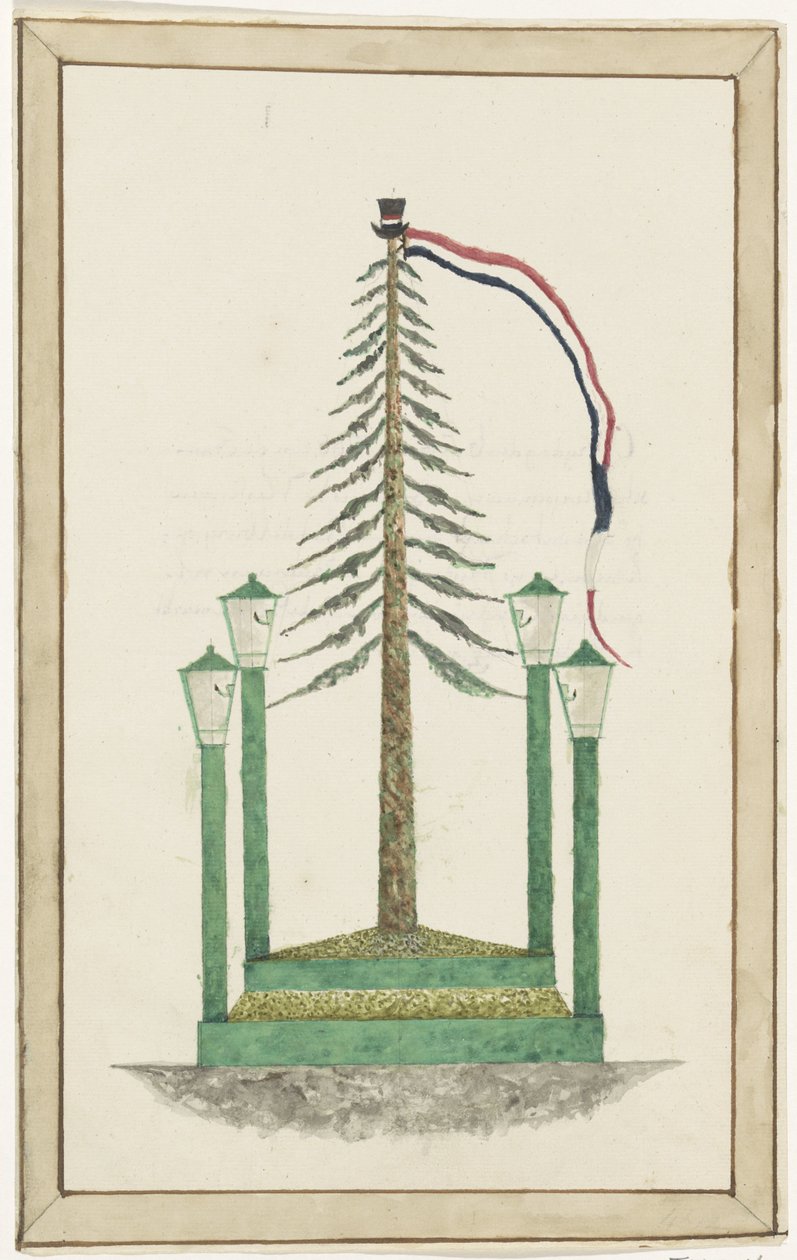 Frihetstre plantet i Middelburg, 1795 av Anonymous