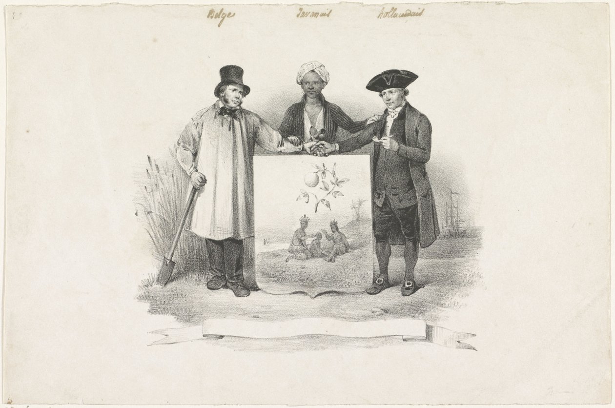 Våpenskjold med belgiske, javanesere og nederlendere, 1826 av Anonymous