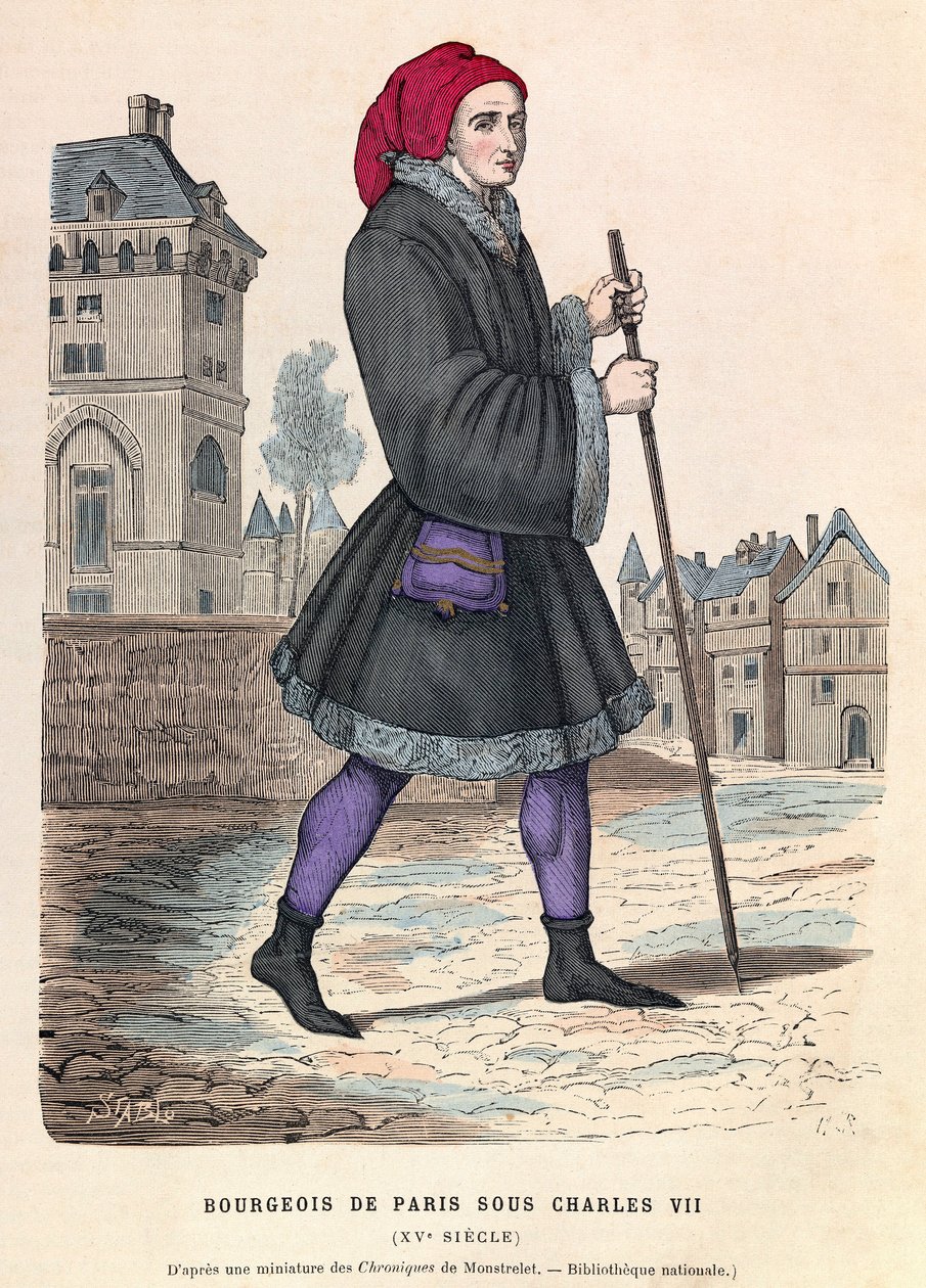 En borgerlig i Paris under kong Charles VIIs regjeringstid - Borgerlig parisisk mann under Charles VIIs regjeringstid av Anonymous Anonymous