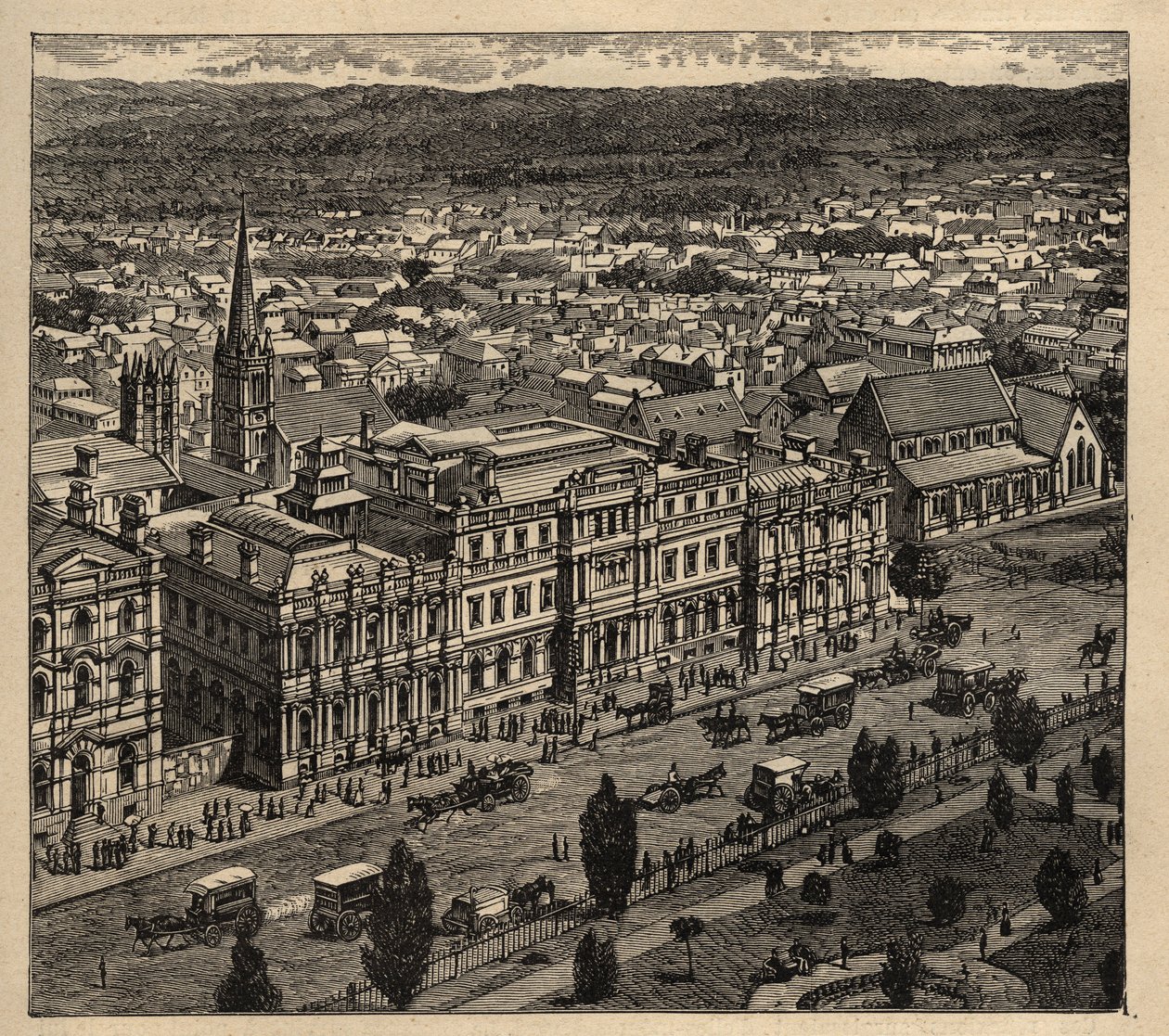 Adelaide - Australia - 1890 - engraving 1890 av Anonymous Anonymous