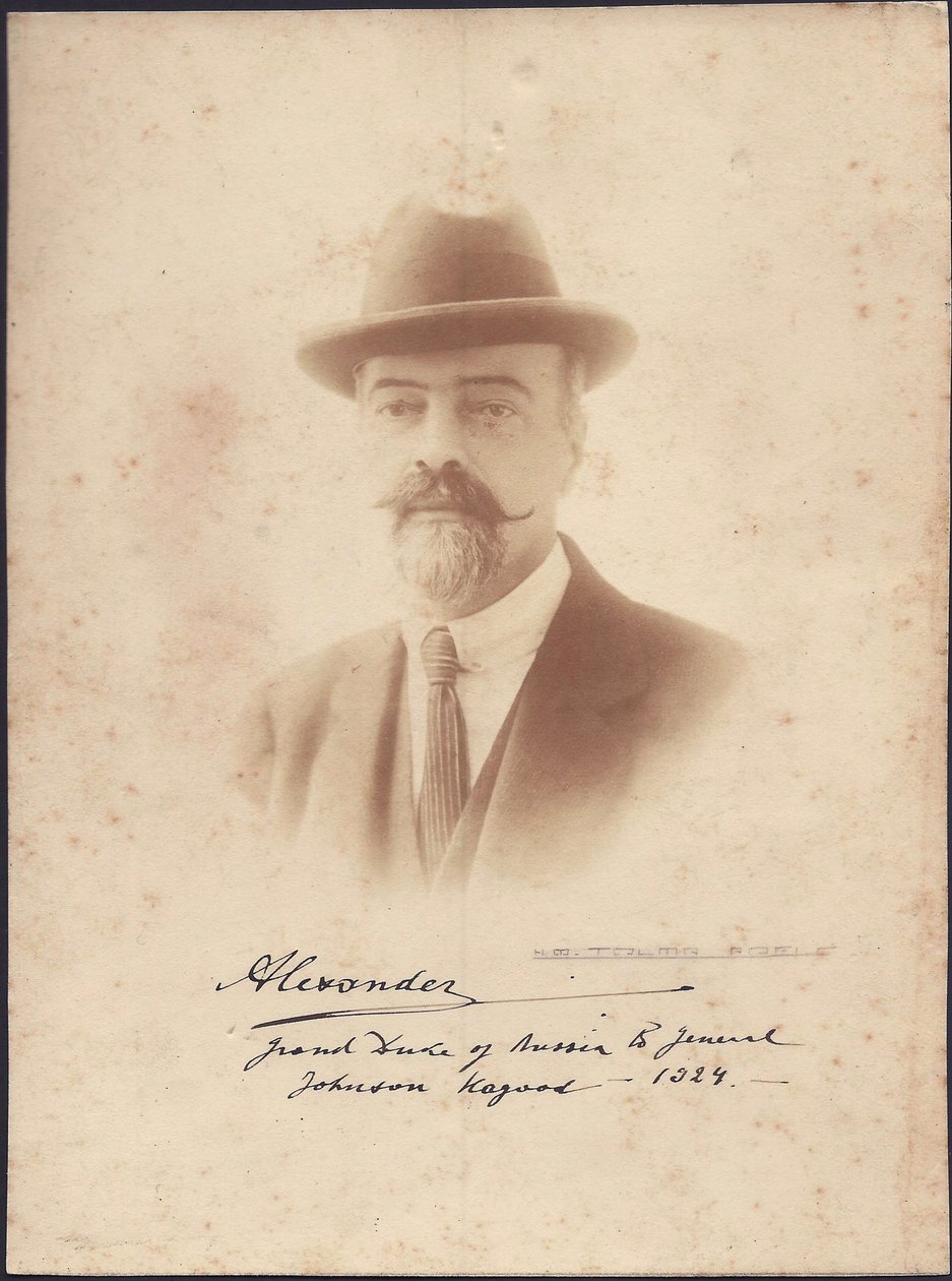 Alexandre Mikhailovitch de Russie - storhertug Alexander Mikhailovich av Russland (1866-1933), anonym. Fotografi av Anonymous Anonymous