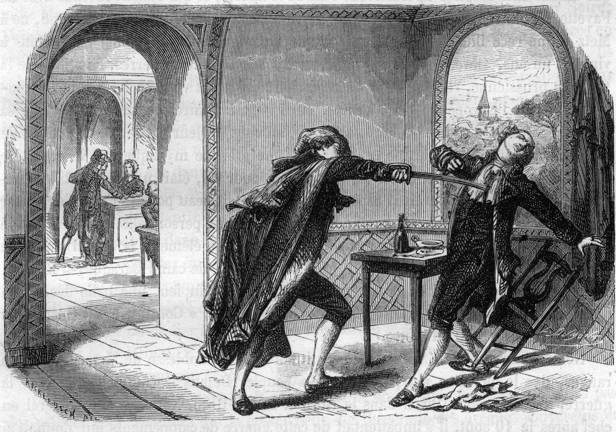 Attentat på stedfortrederen Louis Michel Lepeletier, markis av Saint Fargeau (Saint-Fargeau av Anonymous Anonymous