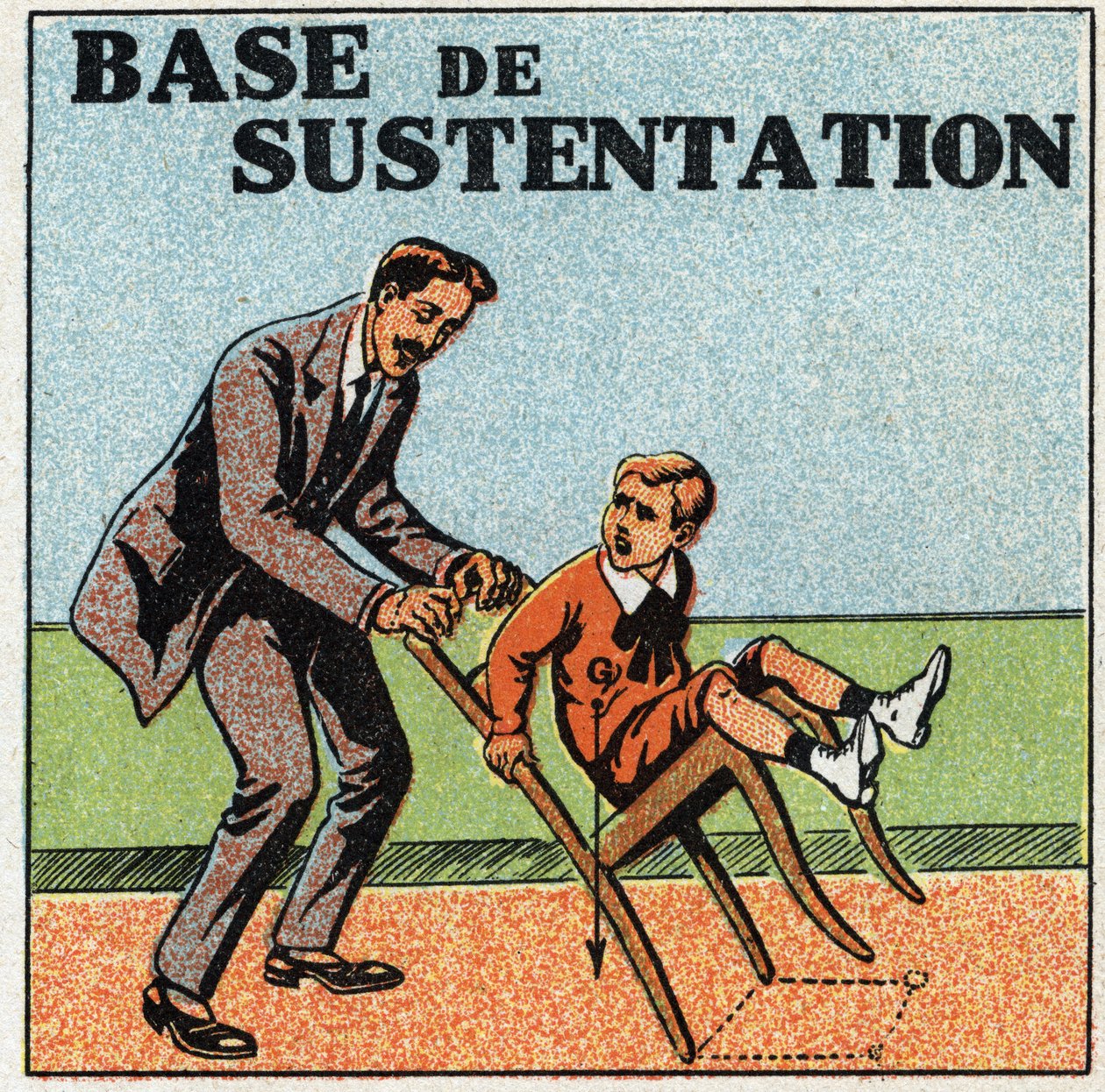 Balanse av faste stoffer: grunnlag for å opprettholde. Anonym illustrasjon av 1925. Privat samling. av Anonymous Anonymous
