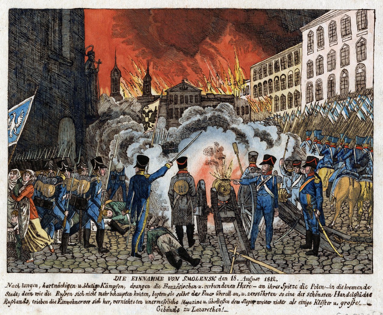 Bataille de Smolensk (1812) - Erobringen av Smolensk 18. august av Anonymous Anonymous