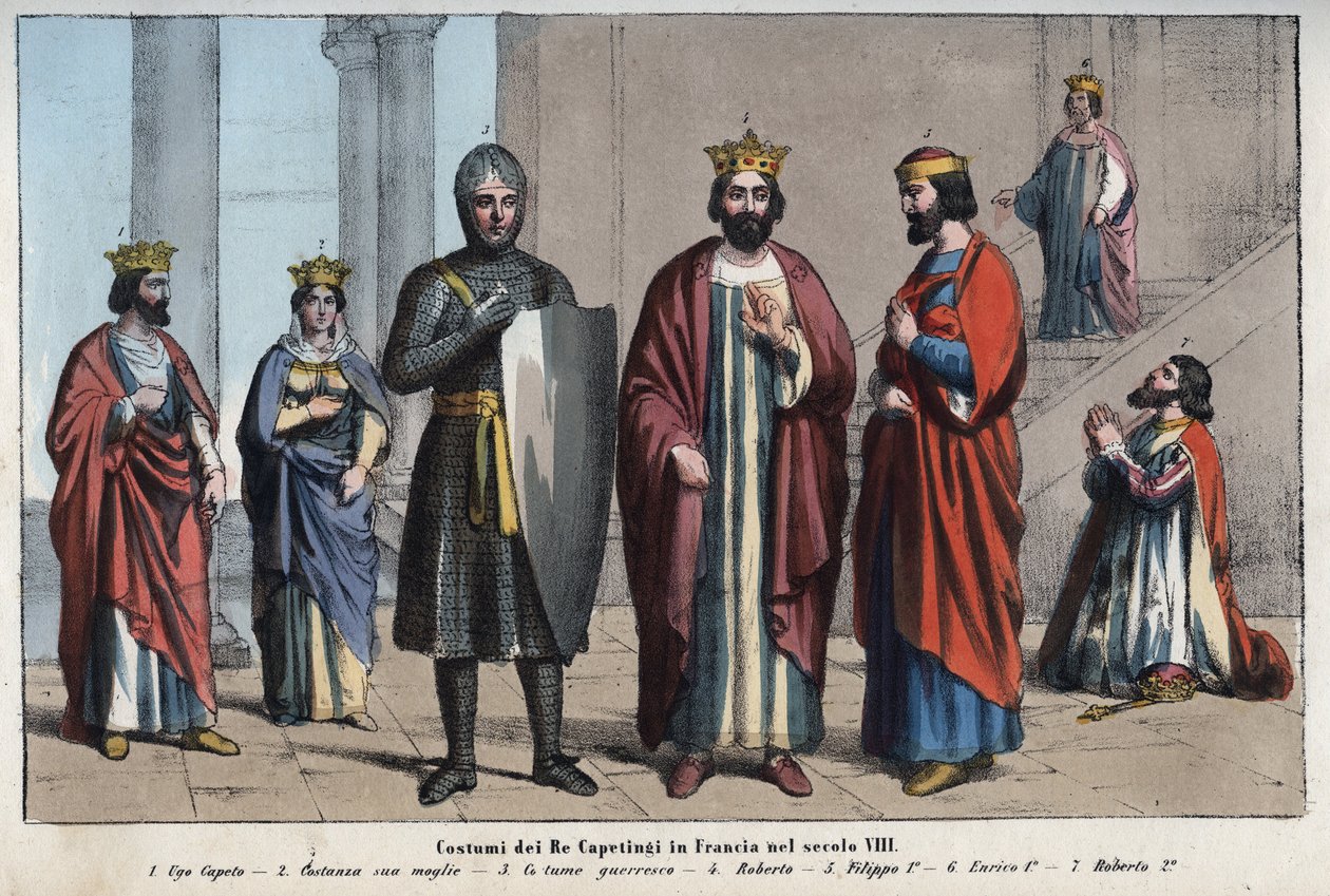 Capetian-dynastiet - Hugh Capet (Hugues Capet) - Constance of Arles (Constance d
