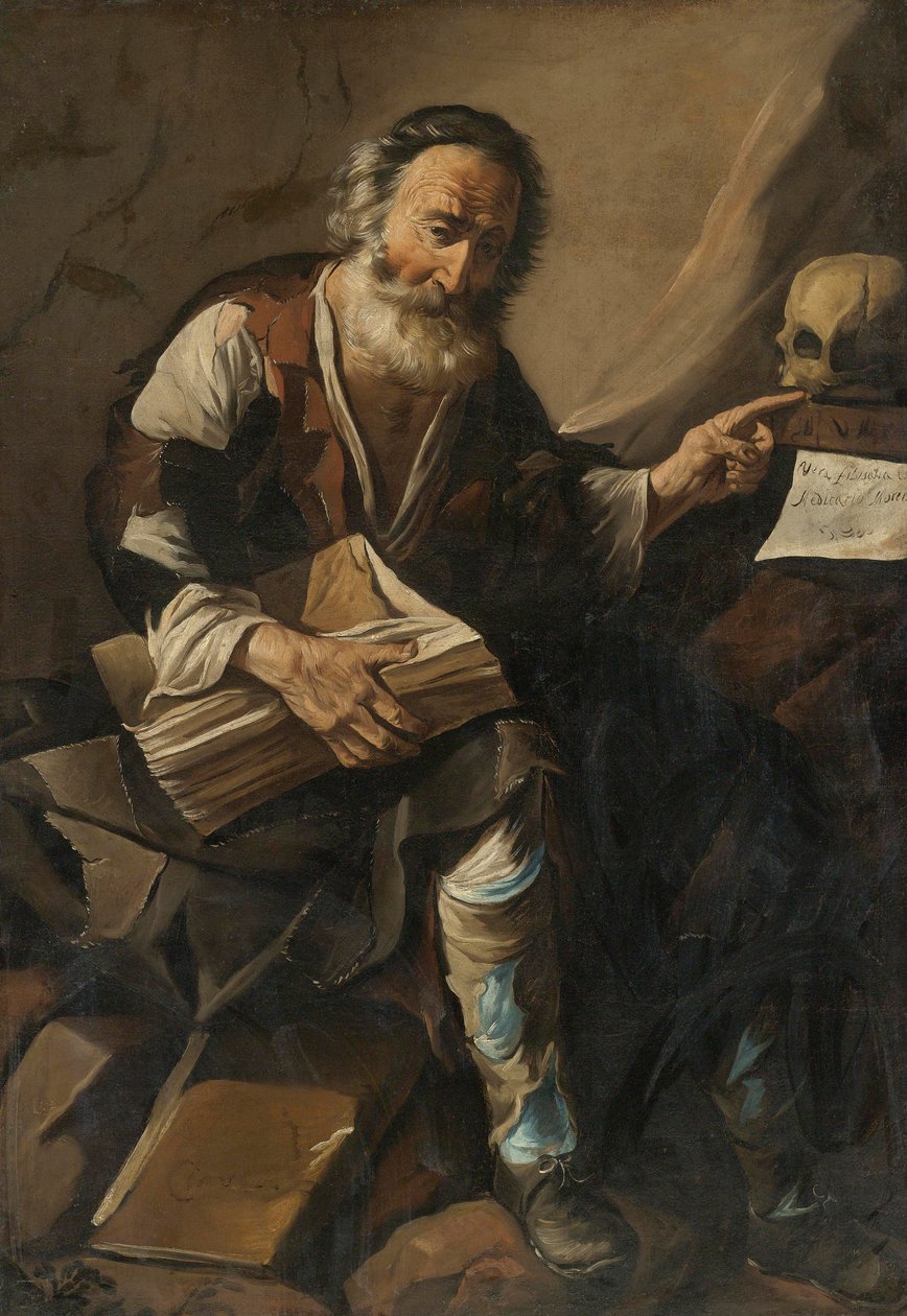 Cassiodorus (Magnus Aurelius Cassiodorus Senator) (485-vers 580) - Cassiodorus av Anonymous, tidlig på 1600-tallet. - Olje på lerret av Anonymous Anonymous