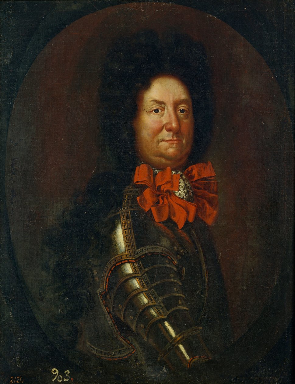 Charles III Philip of the Pfalz - Portrett av Charles III Philip, kurfyrst Palatine (1661-1742) av Anonymous, ca. 1710 - Olje på lerret, 88x69 - Museum of the Meadow, Madrid av Anonymous Anonymous