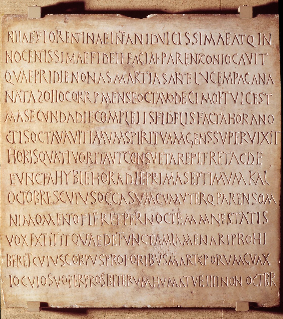 Kristen antikvitet: Catania-inskripsjoner som beskriver metoden for administrasjon av dåp og begravelsesritualer, begynnelsen av det 4. århundre. Louvre-museet i Paris av Anonymous Anonymous