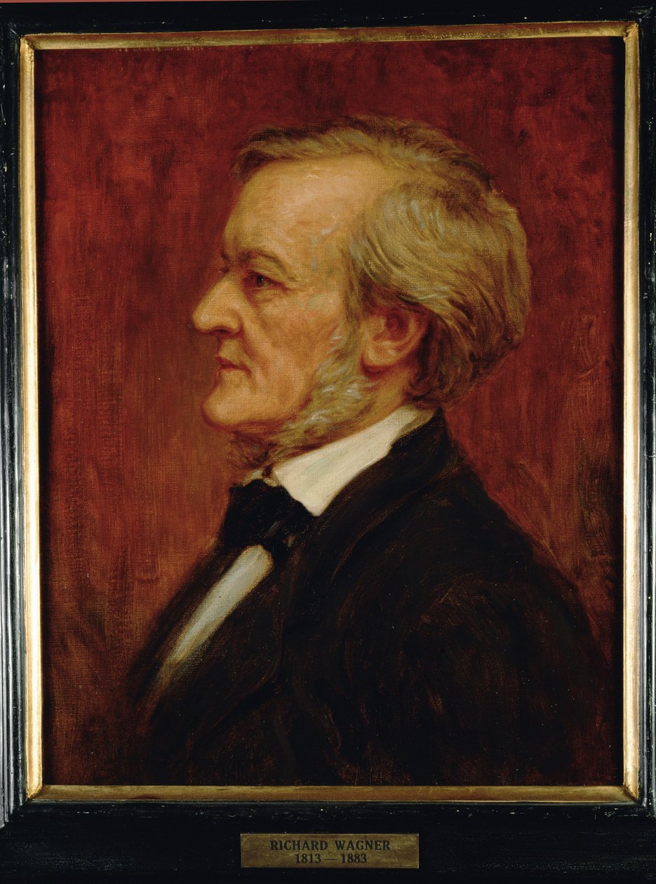 Komponist Richard Wagner … (maleri på lerret) av Anonymous Anonymous