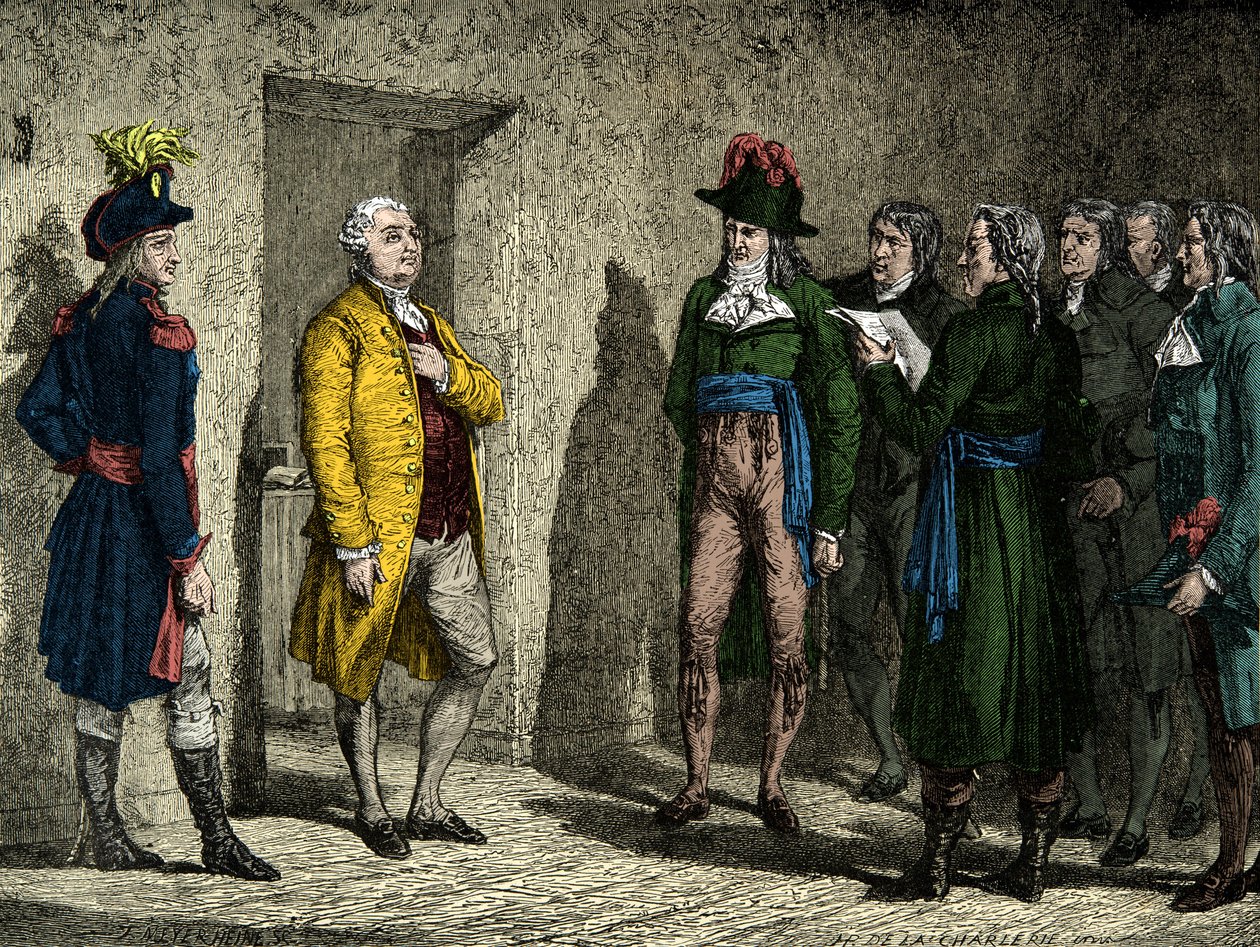 Dominique Joseph Garat (1749-1833) varslet kong Ludvig XVI om dødsdommen 20. januar av Anonymous Anonymous